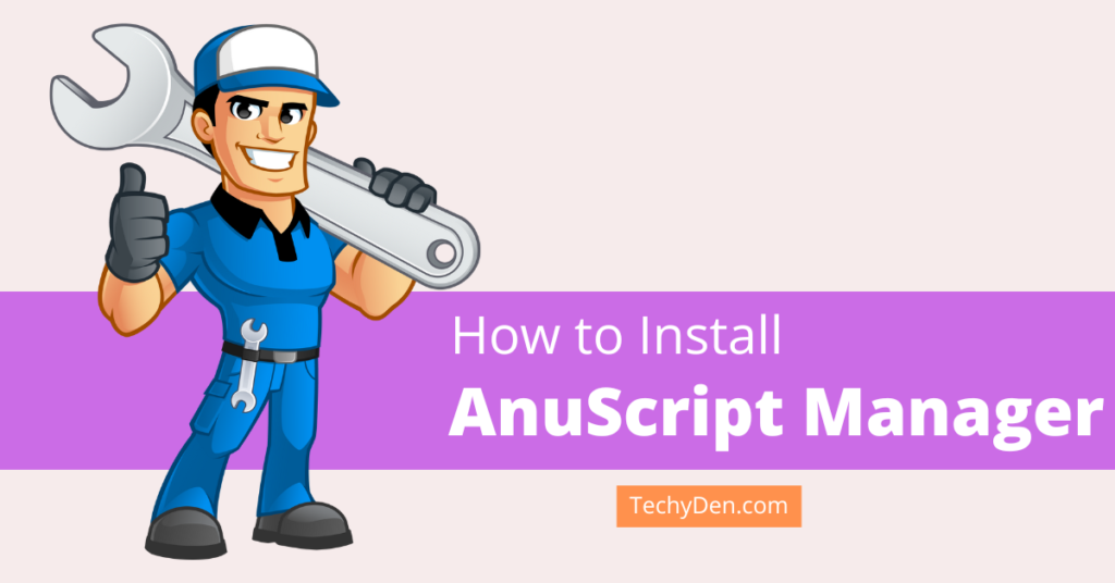 how to install anu script manager