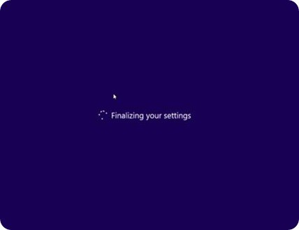 Windows is finalizing your settings очень долго