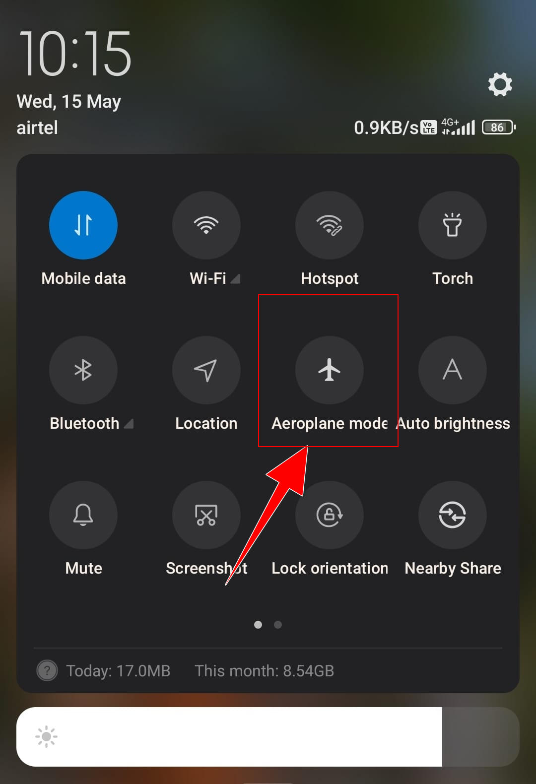 airplane mode in android mobile