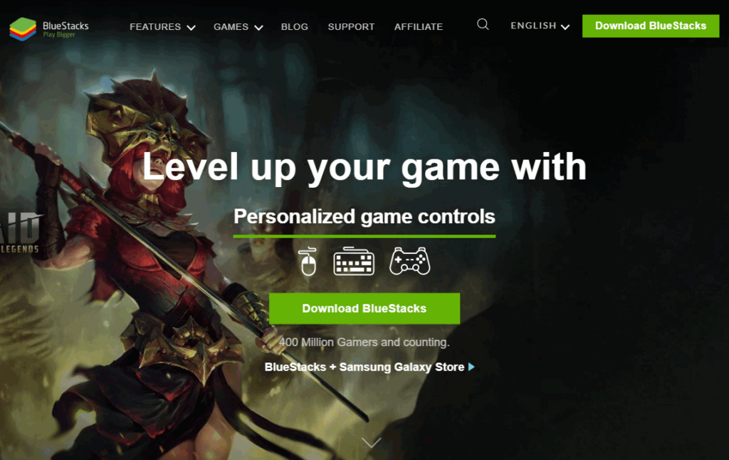 bluestacks homepage