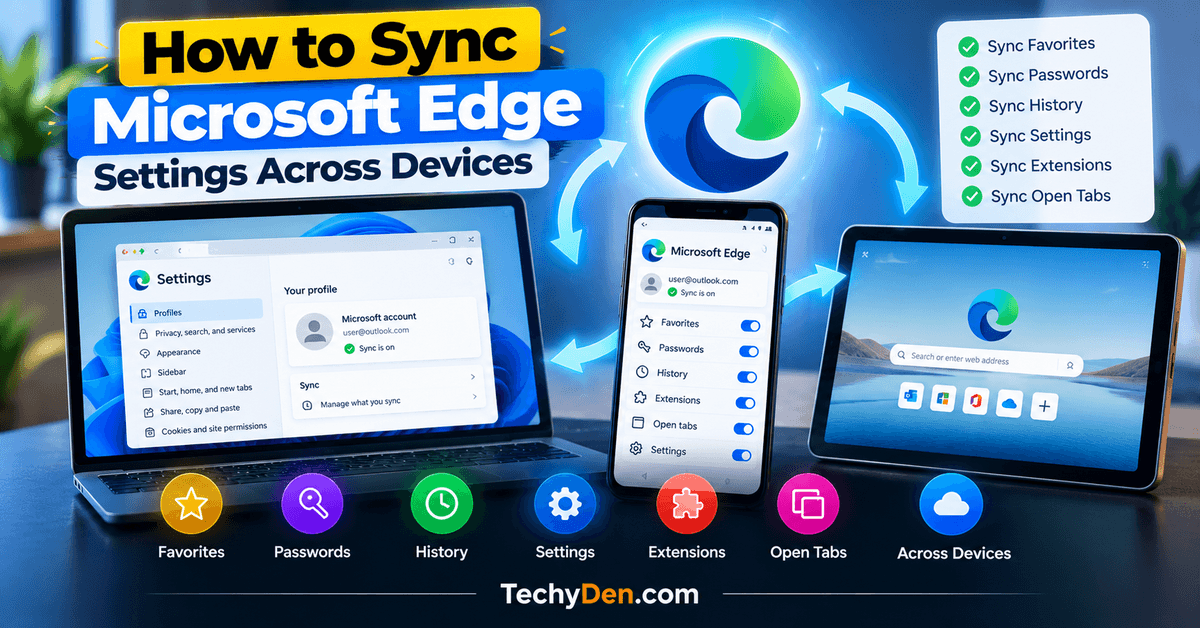 How to Sync Microsoft Edge Settings
