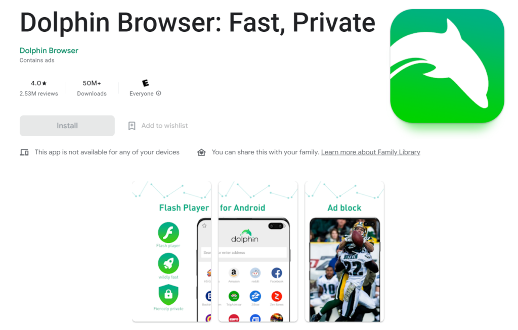 dolphine browser for android