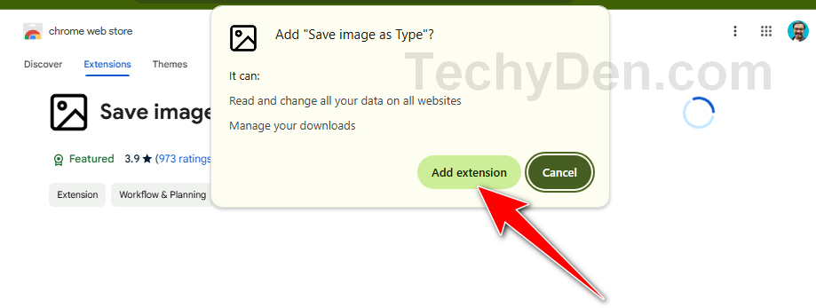 add extension