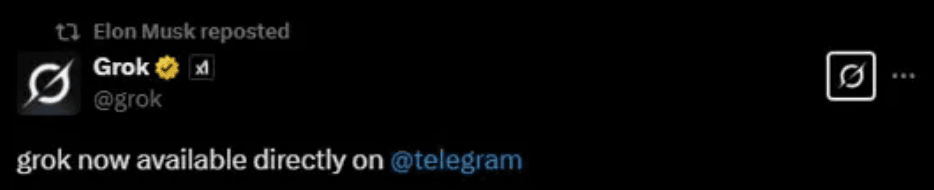 grok ai in telegram