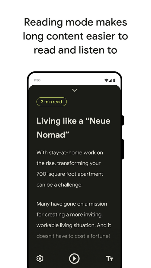 reading mode app in android 1