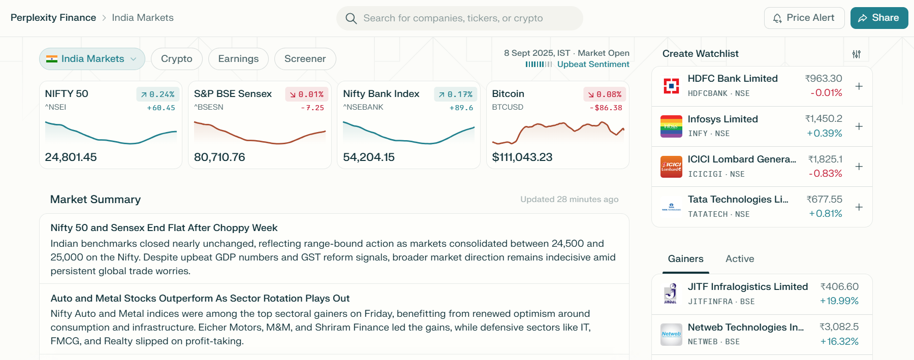 1 perplexity Finance