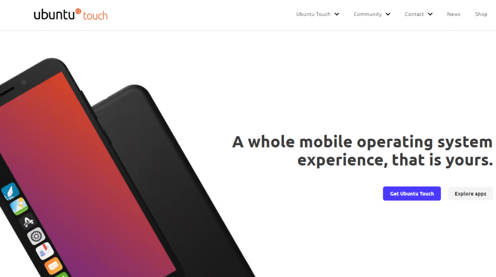 ubuntu touch page