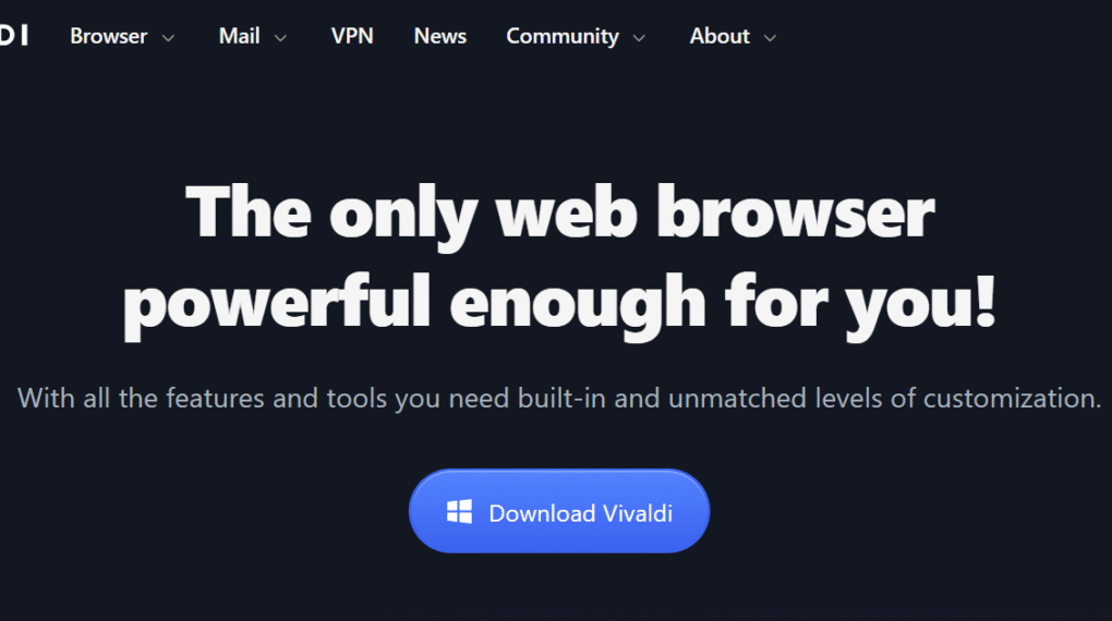 vivaldi web browser for windows 11