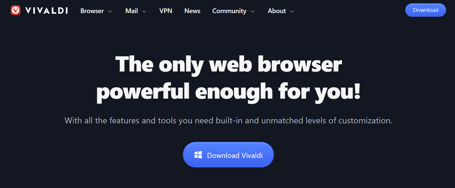 vivaldi web browser for windows 11