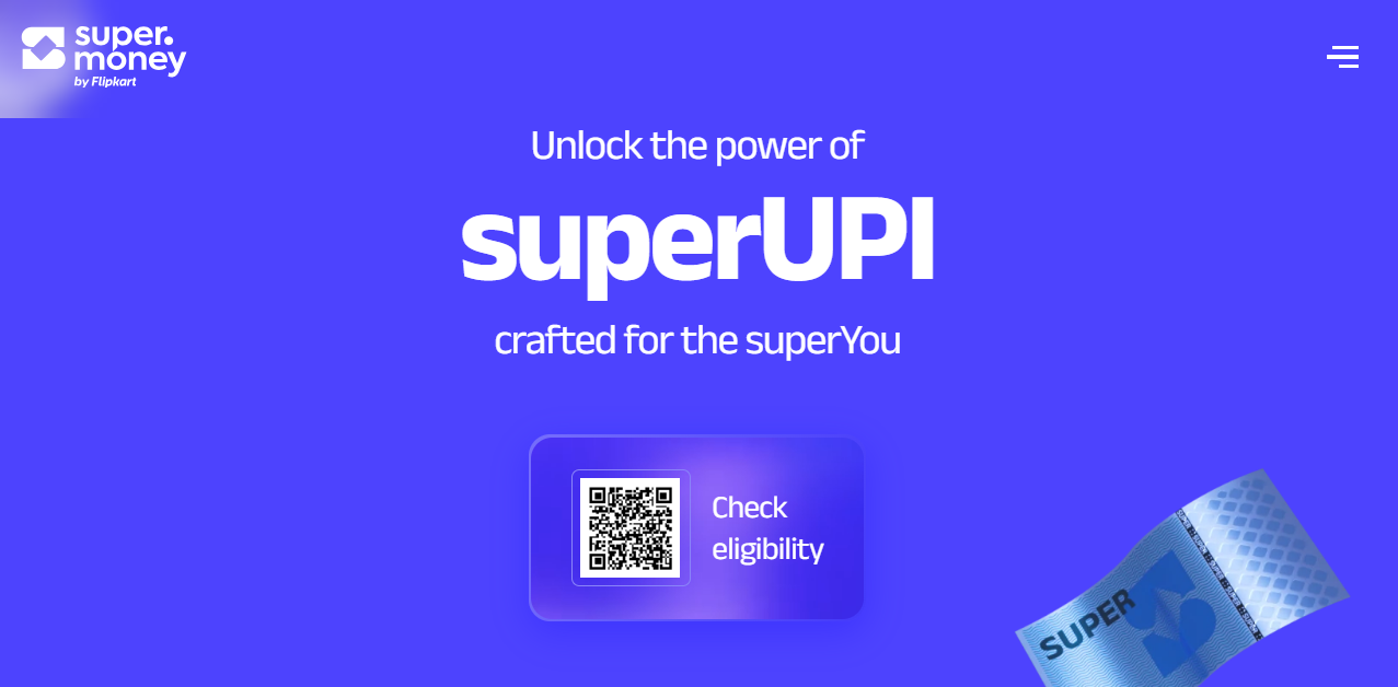 super money homepage - superUPI
