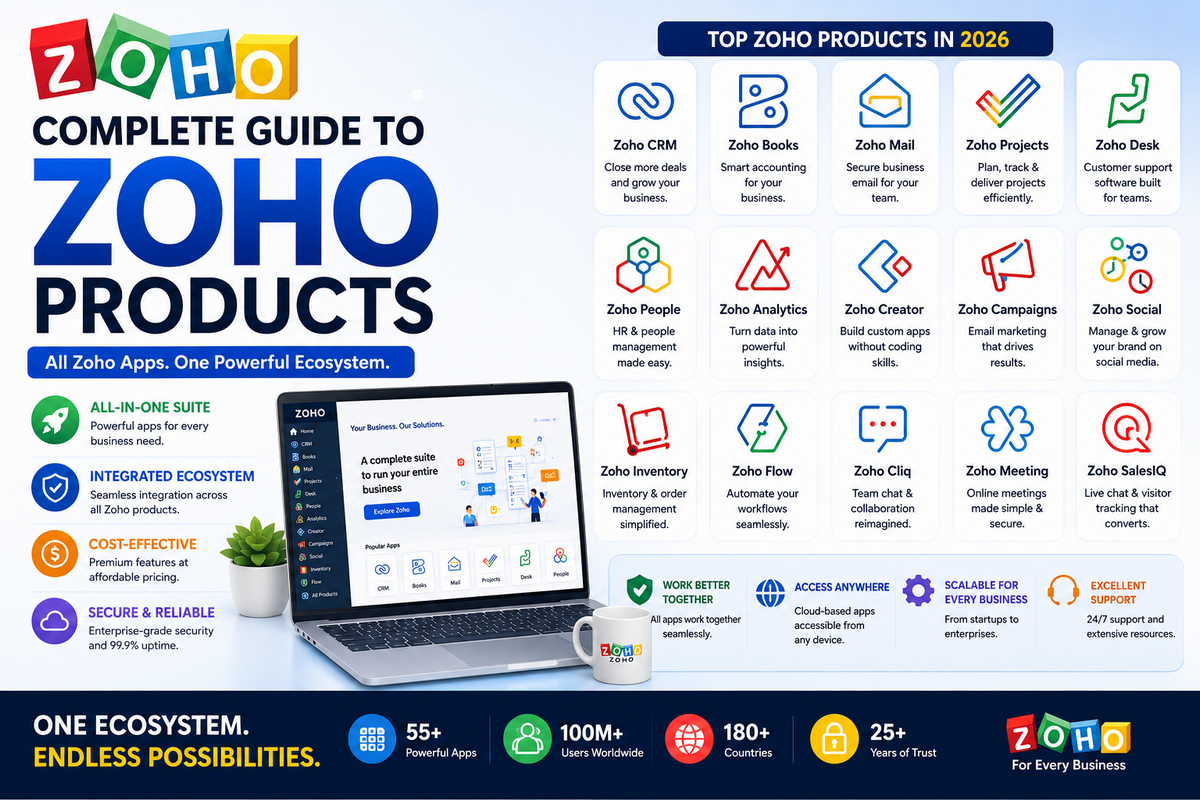 zoho products complete guide 2026