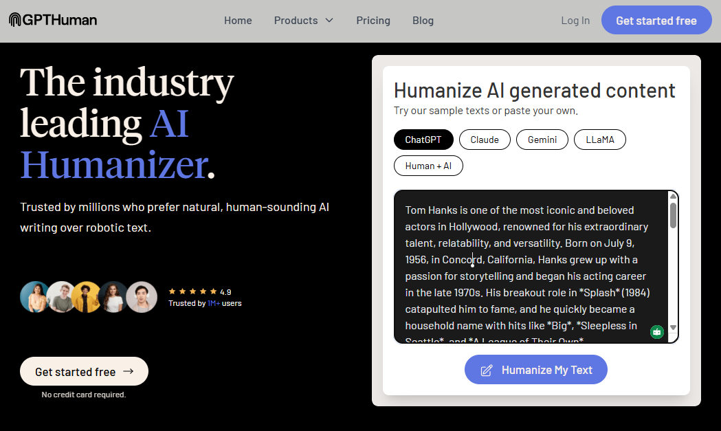 GPTHuman - industry leading AI humanizer