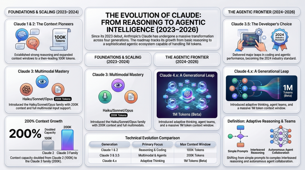 evolution of claude