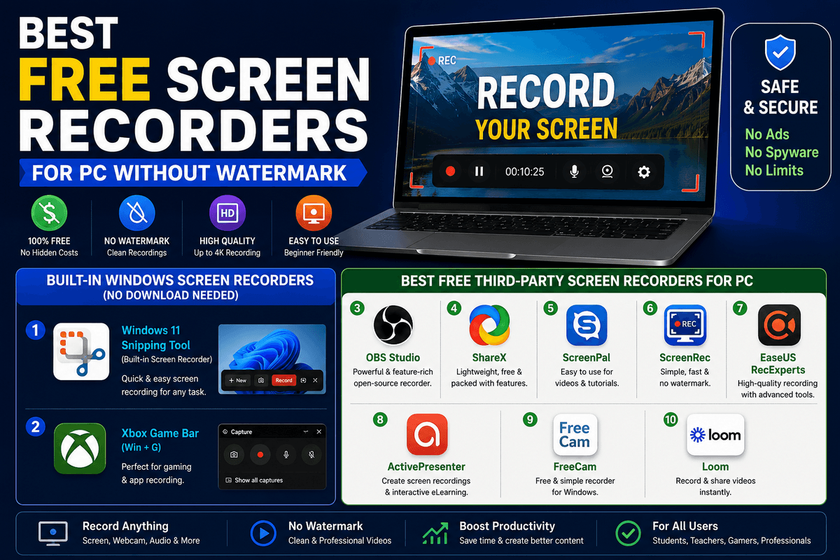 best free screen recorders