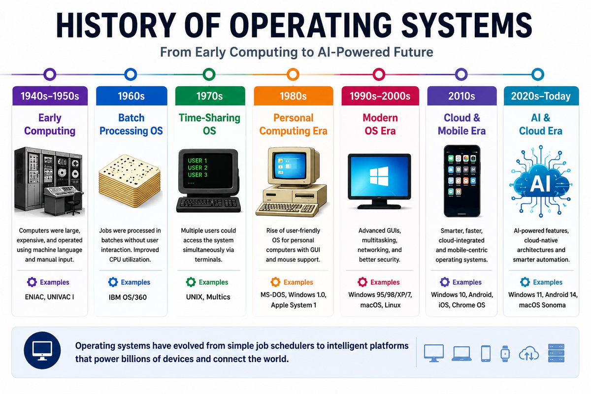 history of operating systems