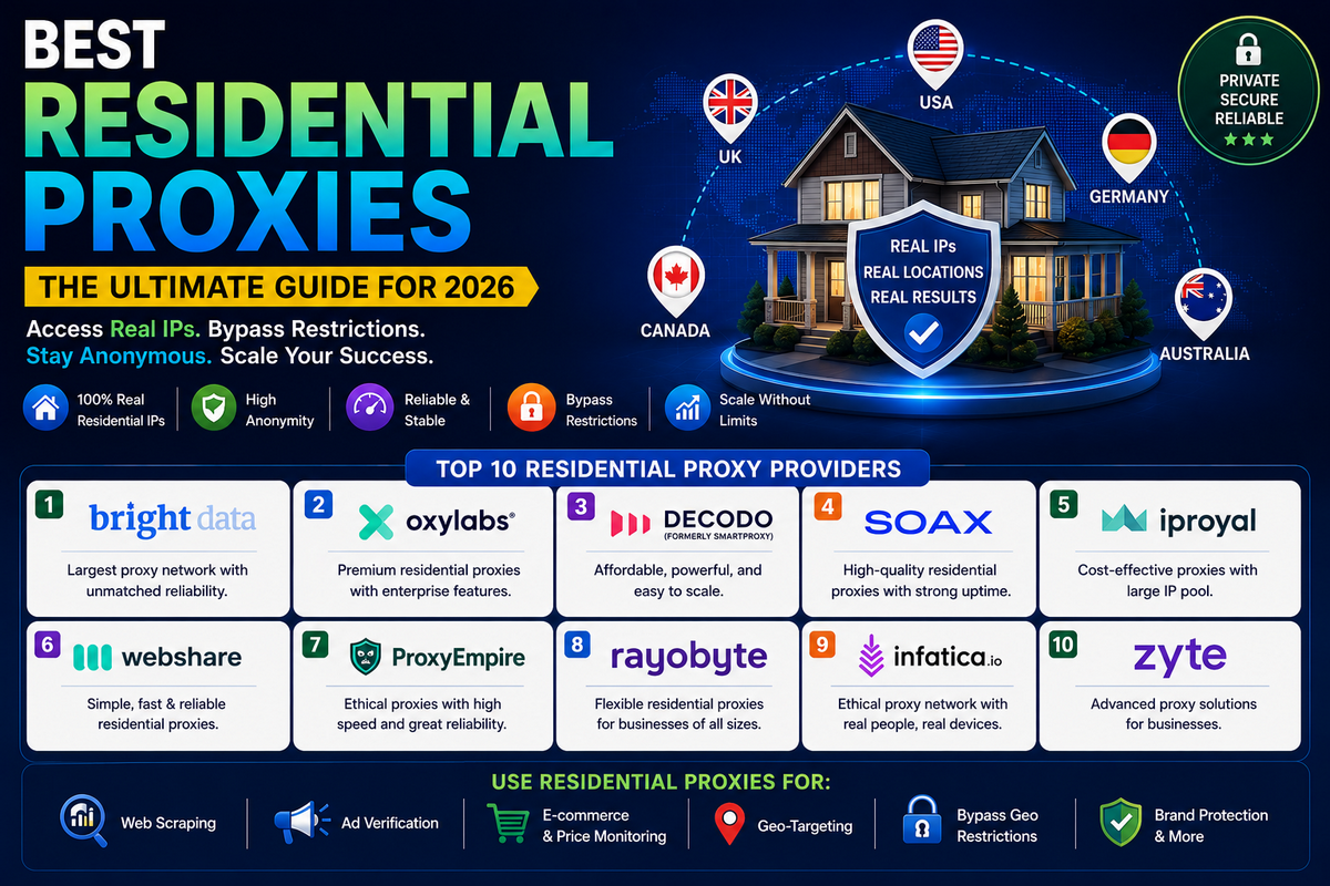 Best Residential Proxies 2026