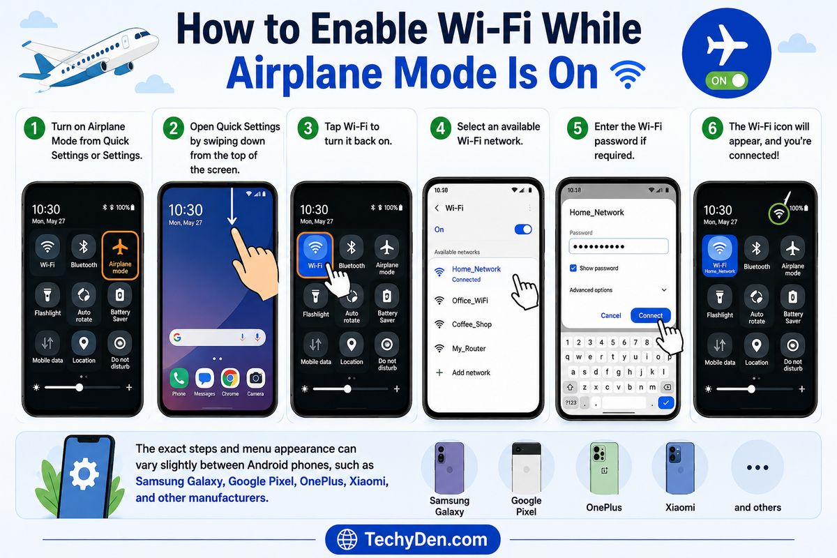 How to Enable Wi-Fi While Airplane Mode Is On