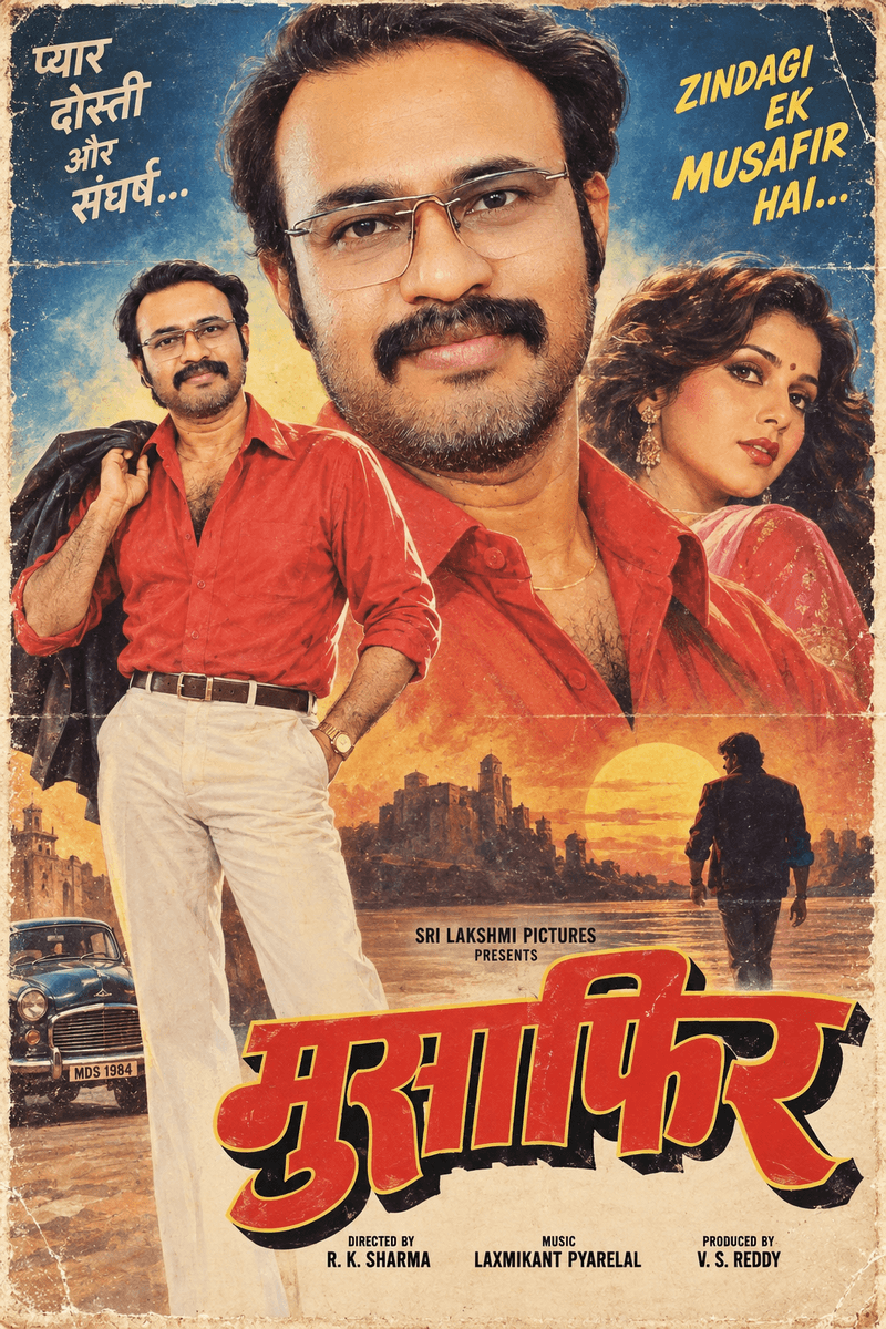 9. 1980s Indian Cinema Poster