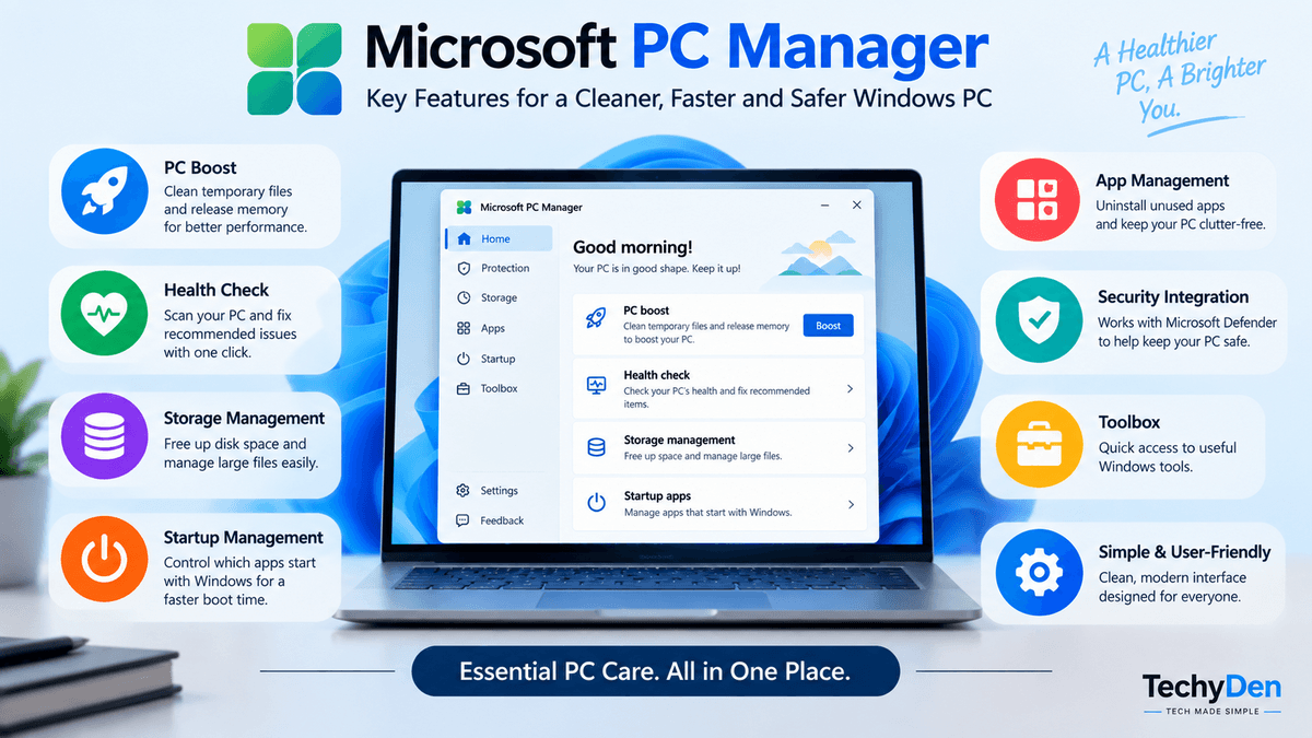 Microsoft PC Manager features