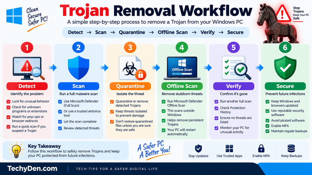 Trojan Removal Workflow