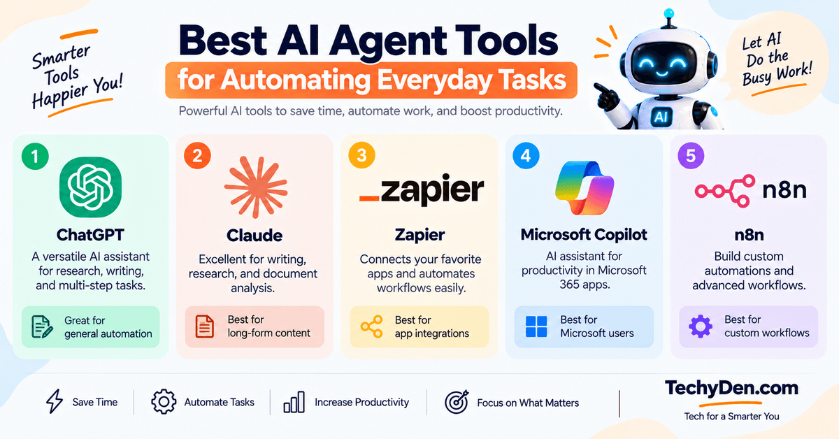 best ai agent tools for automating everyday tasks