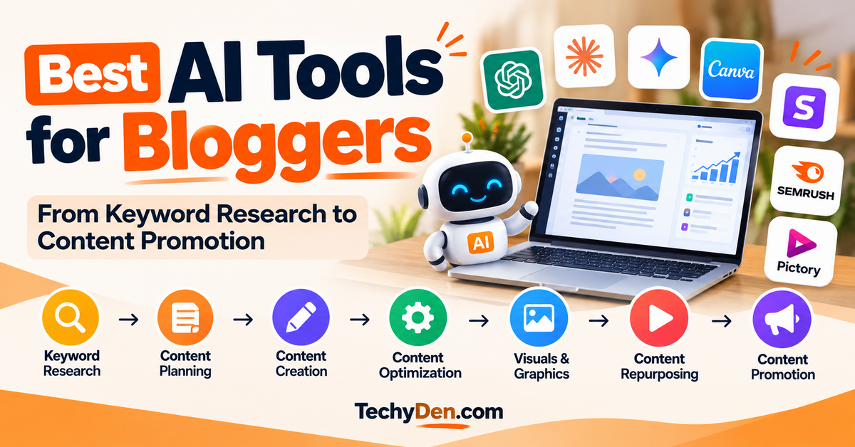 Best AI tools for bloggers from keyword research to content promotion