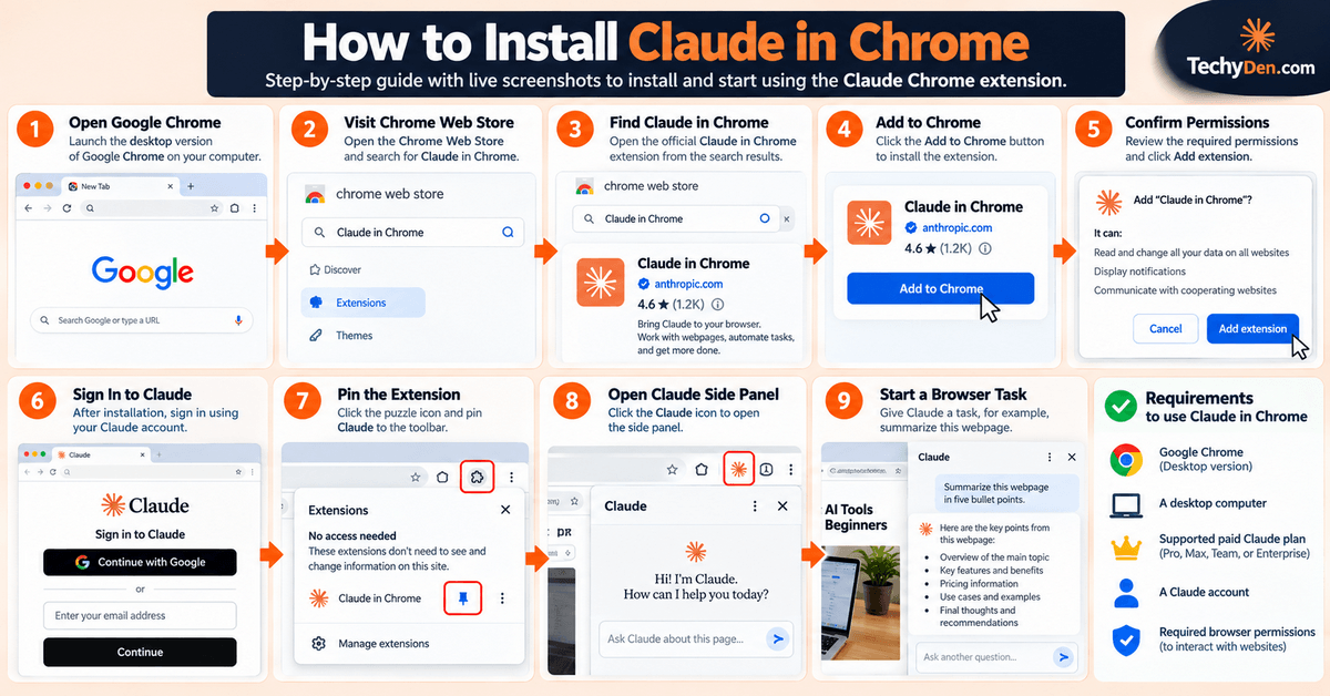how to install claude in chrome