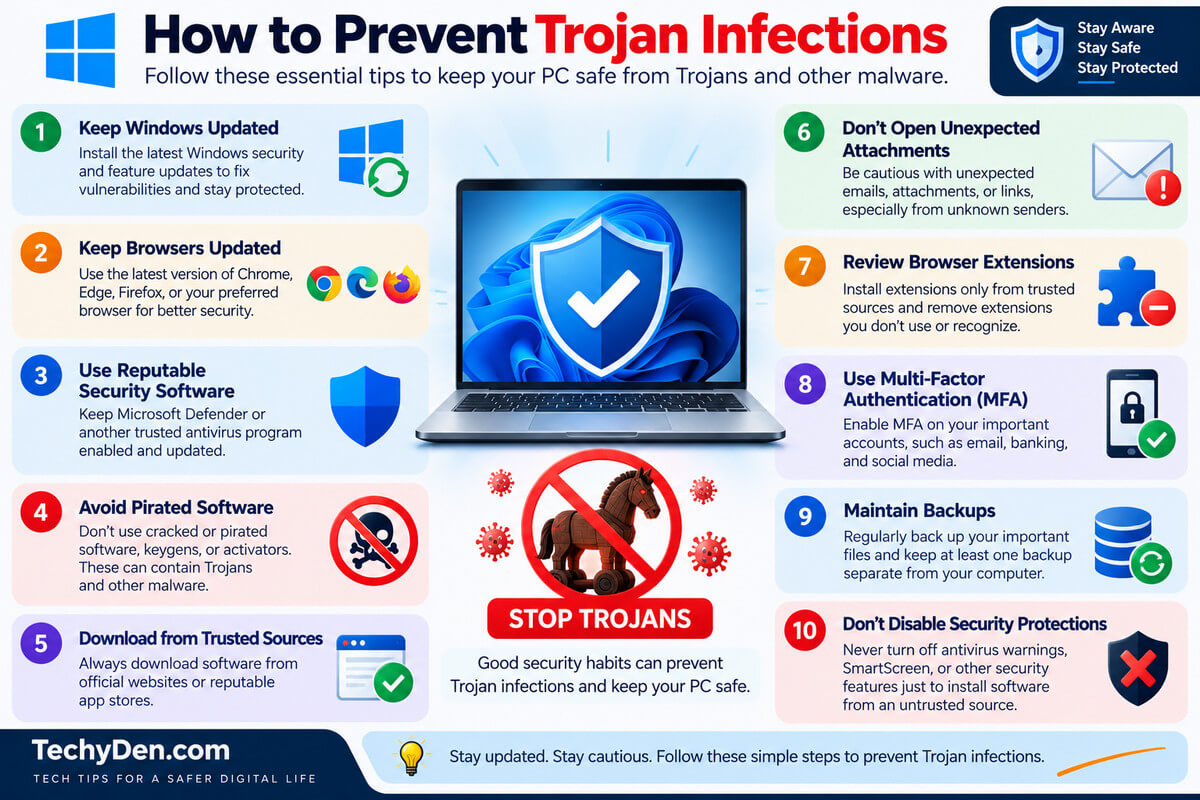 how to prevent Trojan Infections