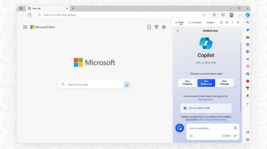 microsoft edge with copilot