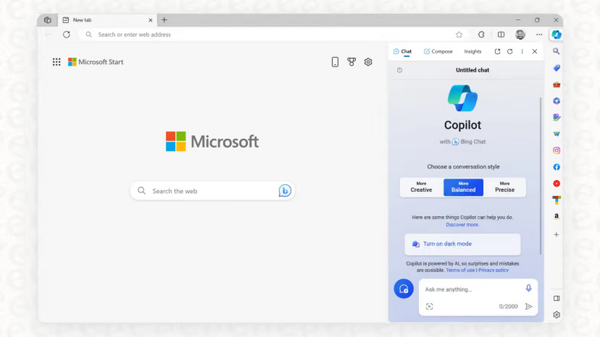 microsoft edge with copilot