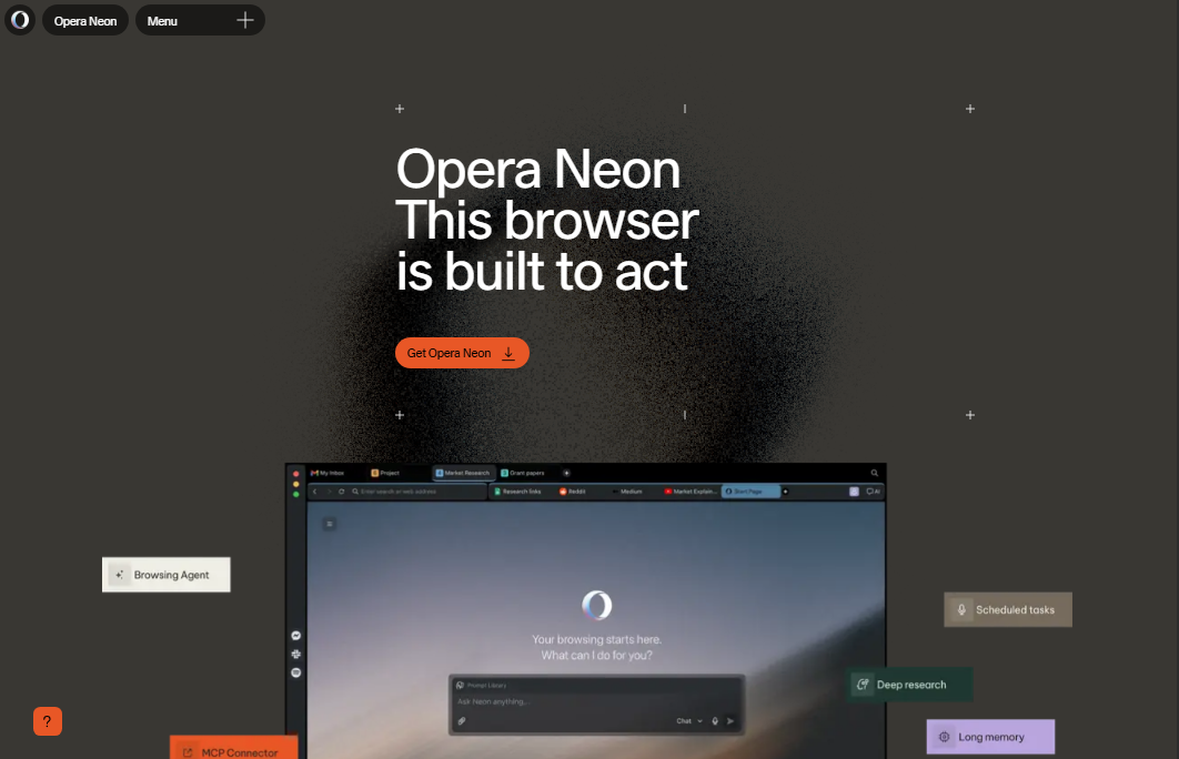 opera neon browser