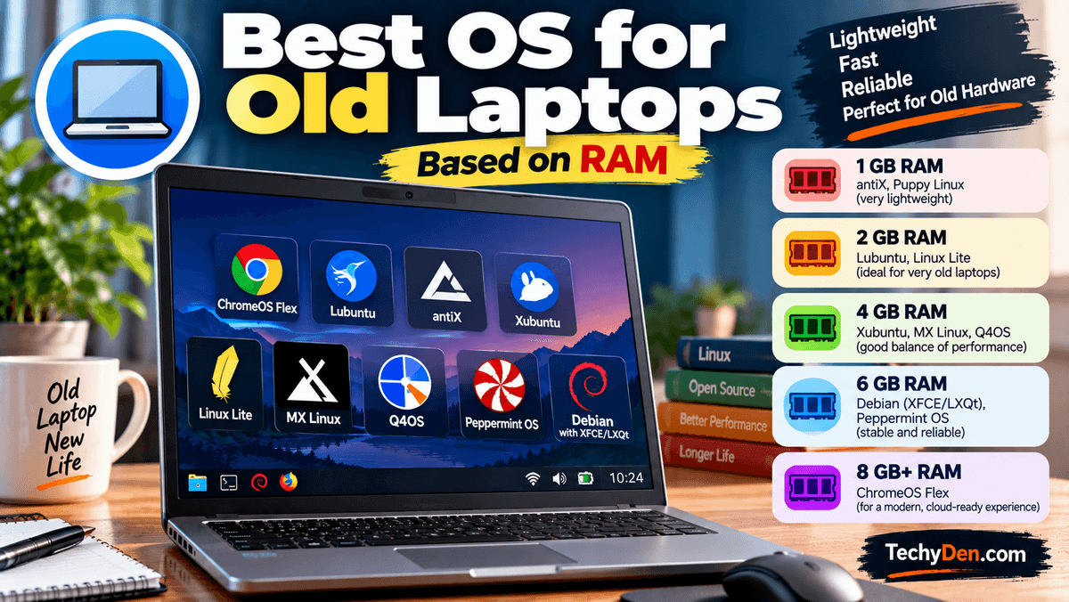 Best OS for Old Laptops Based on RAM