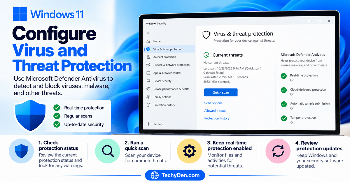 Configure Virus and Threat Protection