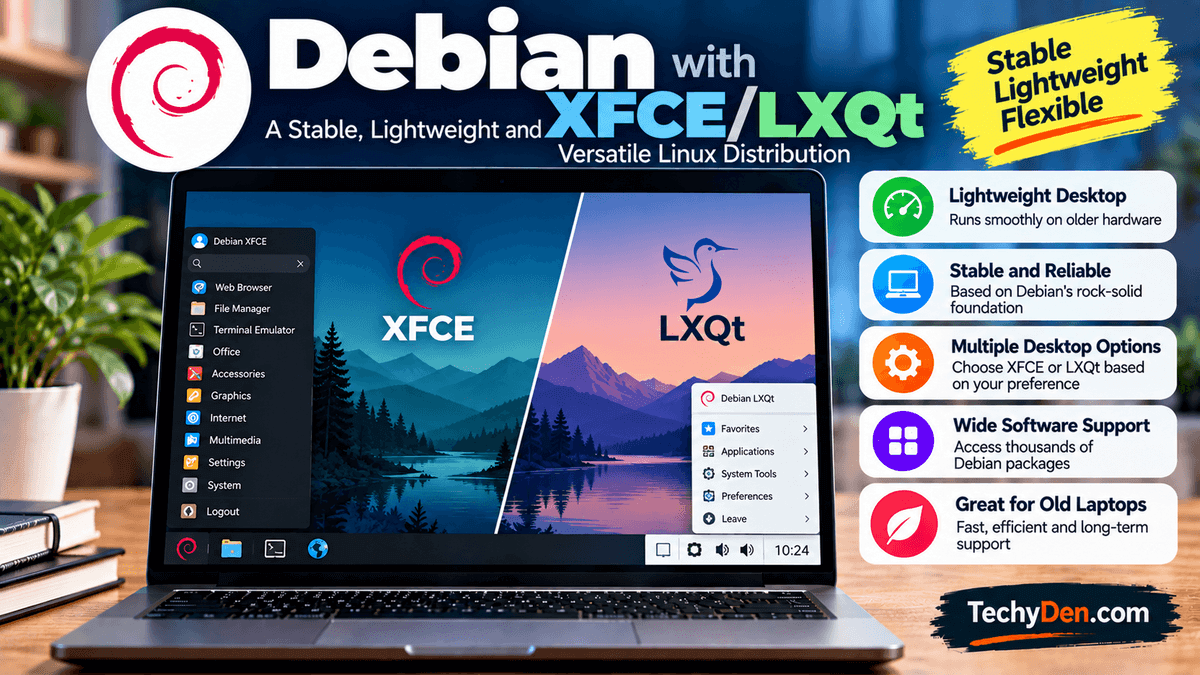 Debian with XFCE and LXQt
