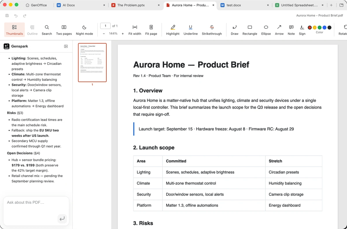 GenOffice - PDF