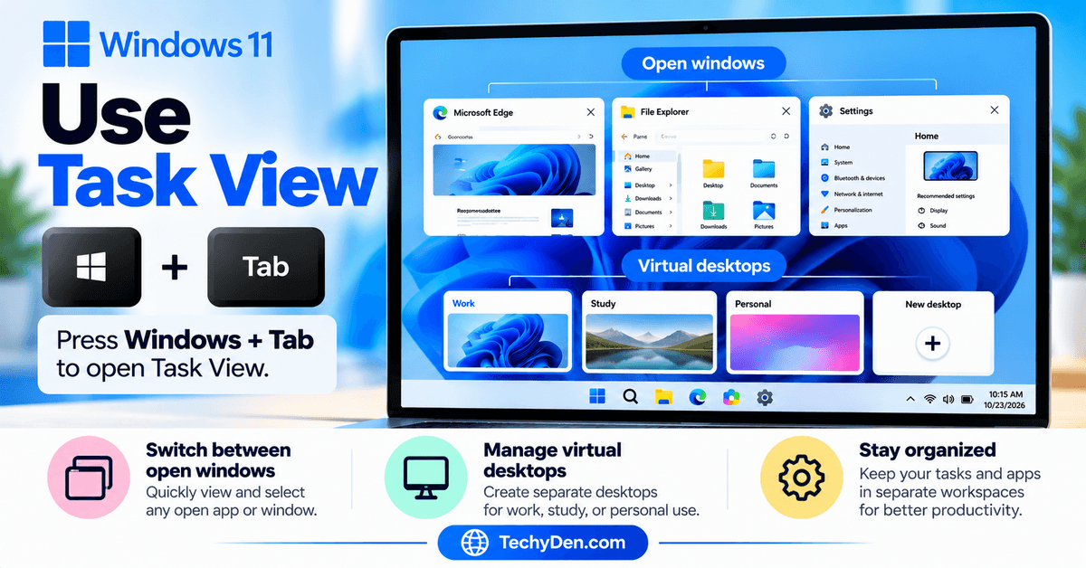 Task view in Windows 11