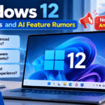 Windows 12 concept illustration representing future AI features and operating system developments