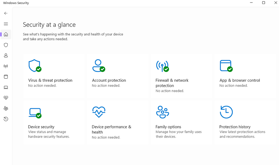 Windows Security - Scan for Virus and Threat protection
