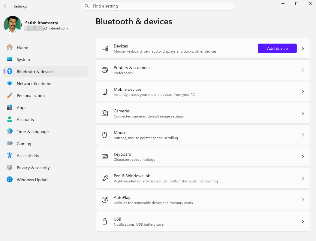 bluetooth and devices settings in windows 11 - techyden