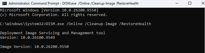 check system file with the command prompt