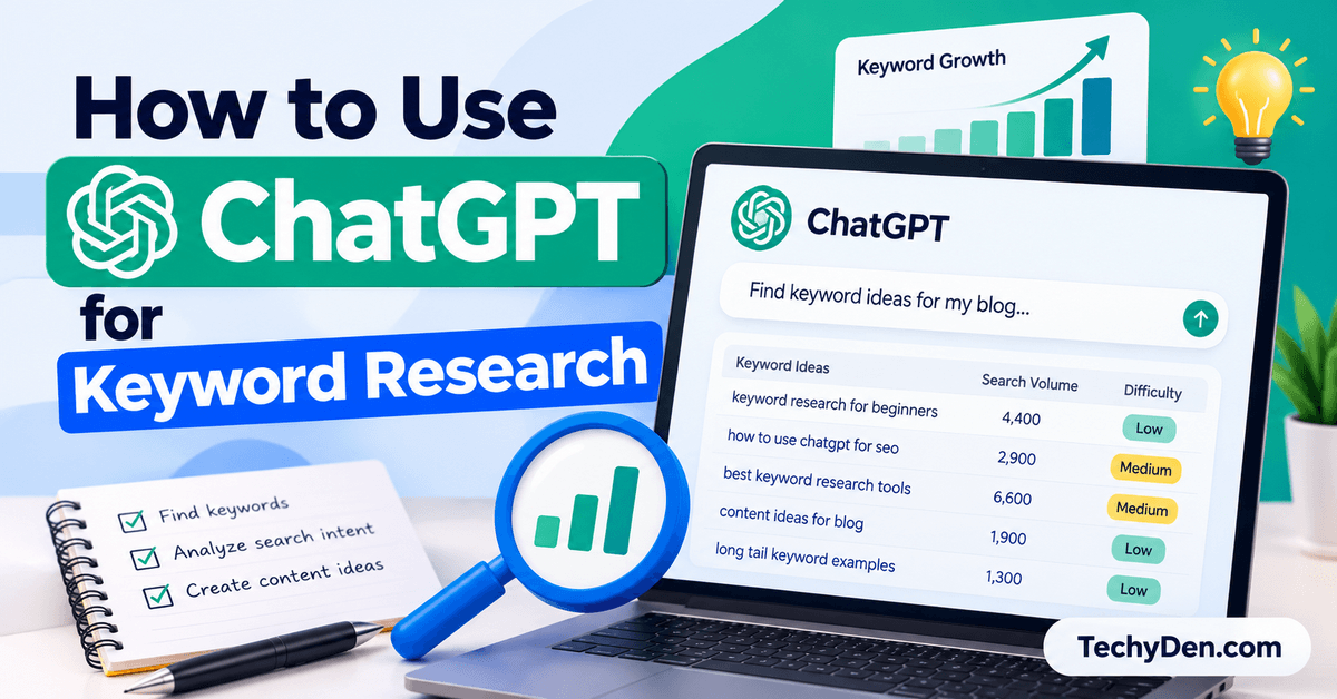 how to use chatgpt for keyword research