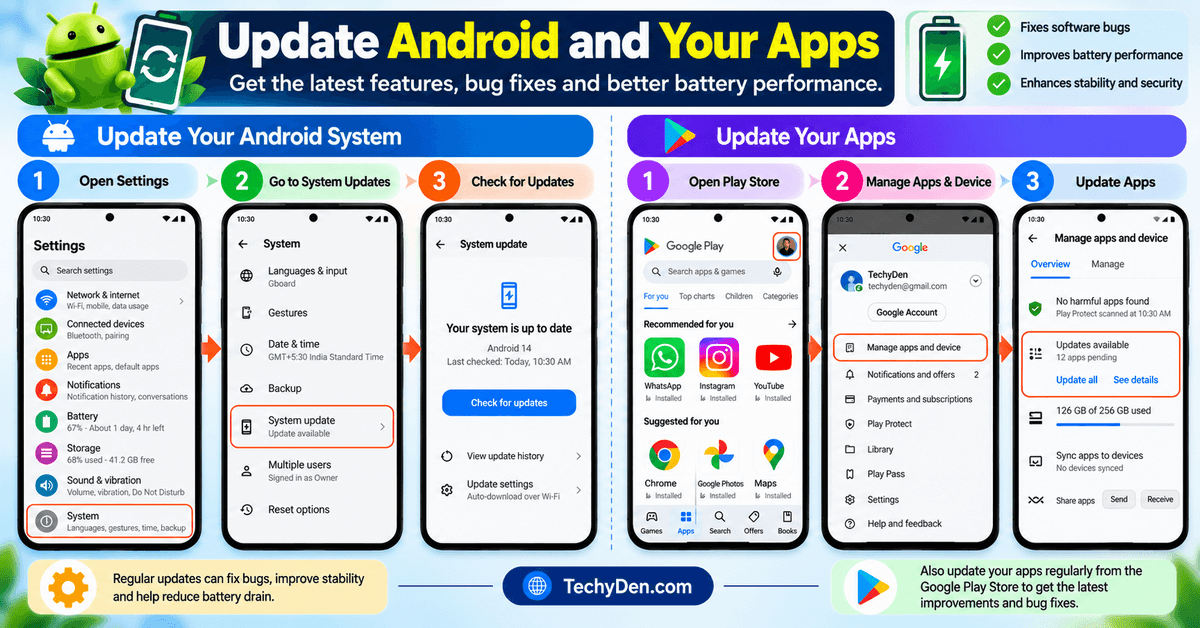 update android and your apps