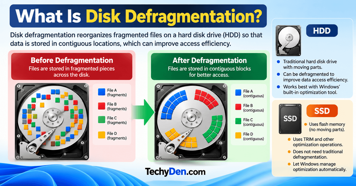 what is disk defragmentation
