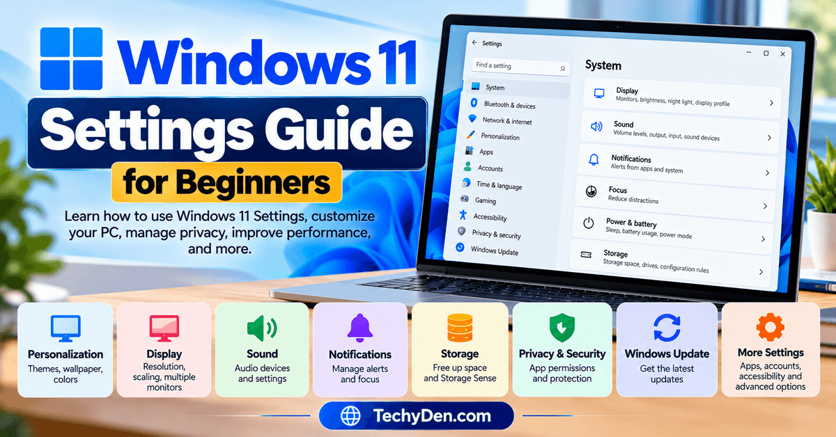 windows 11 settings guide for beginners techyden