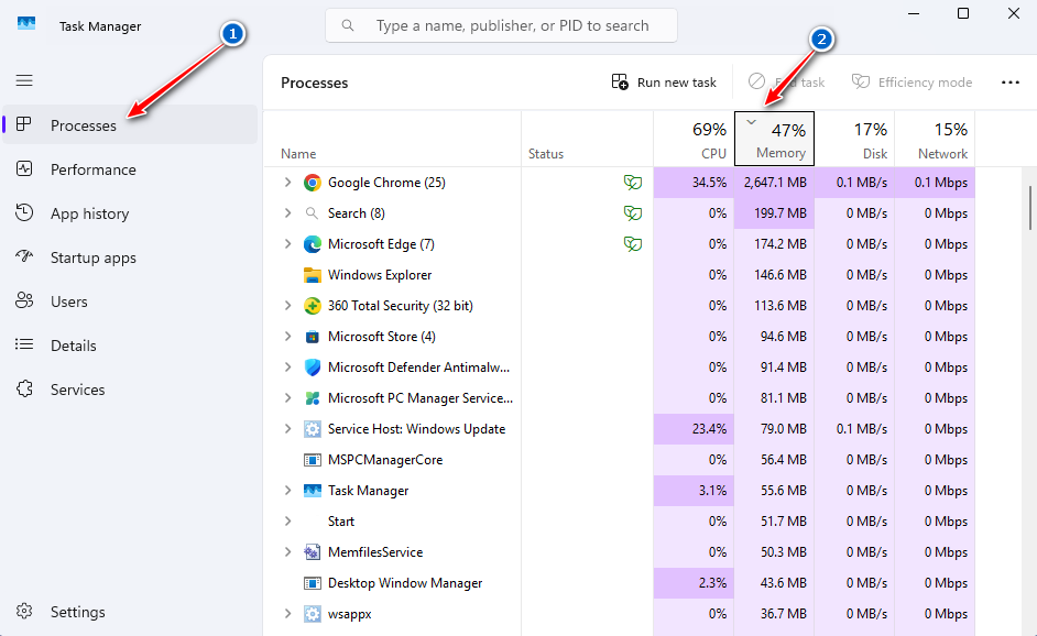 Windows 11 task manager