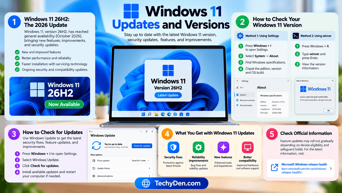 Windows 11 updates and versions