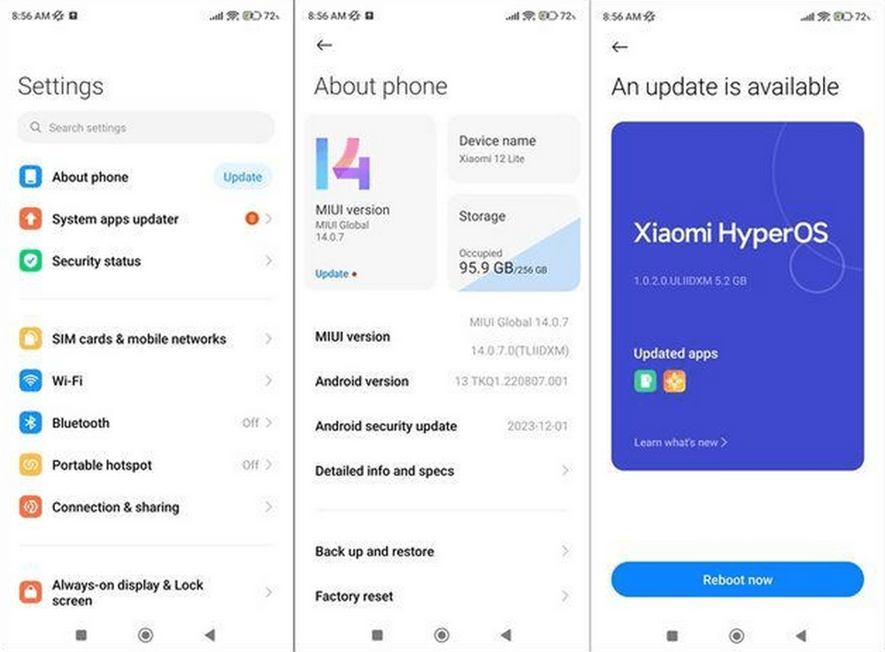 xiaomi HyperOS update